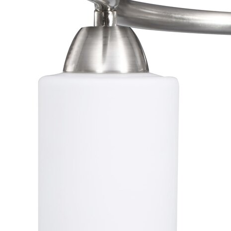 Plafondlamp met keramieke cilindervormige kappen 3xE14 wit 8