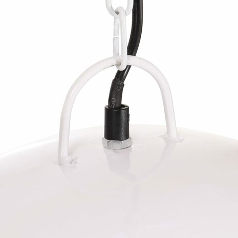 Hanglamp industrieel vintage rond 25 W E27 41 cm wit 6