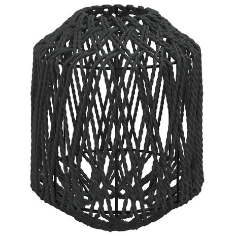 Lampenkap Ø23x28 cm ijzer en papier zwart 2
