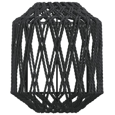 Lampenkap Ø23x28 cm ijzer en papier zwart 8