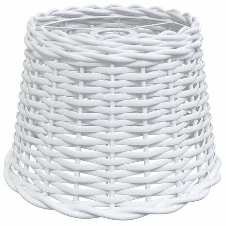 Plafondlampenkap Ø30x20 cm wicker wit 2