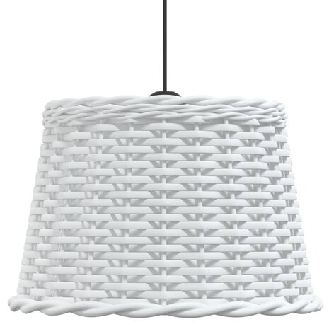 Plafondlampenkap Ø40x26 cm wicker wit 4