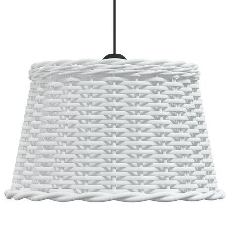 Plafondlampenkap Ø45x28 cm wicker wit 4
