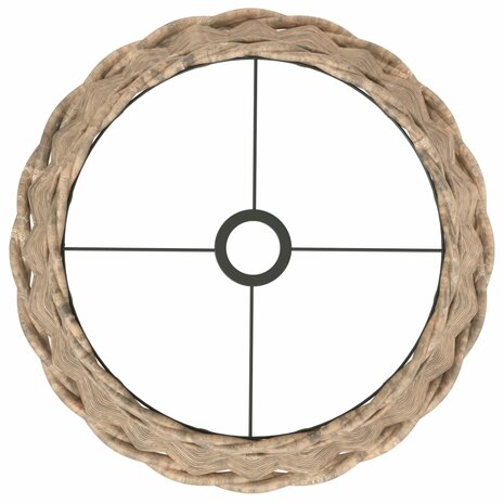Plafondlampenkap Ø40x26 cm wicker bruin 5