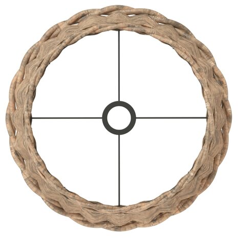 Plafondlampenkap Ø45x28 cm wicker bruin 5