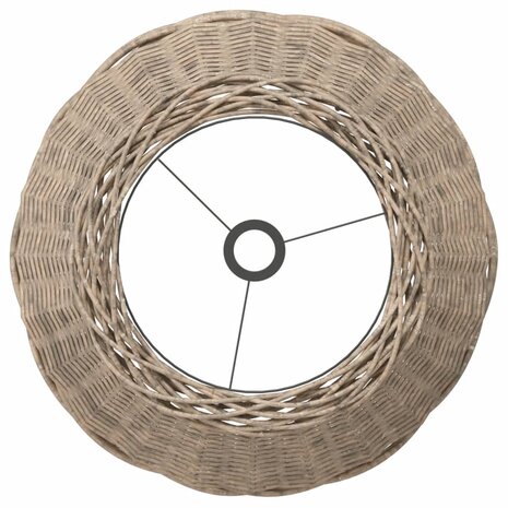 Plafondlampenkap Ø50x30 cm wicker bruin 5