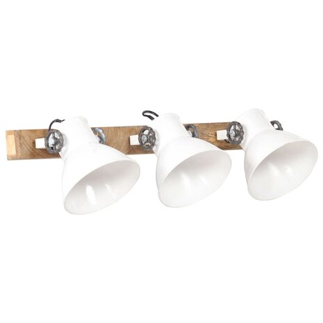Wandlamp industrieel E27 65x25 cm wit 2