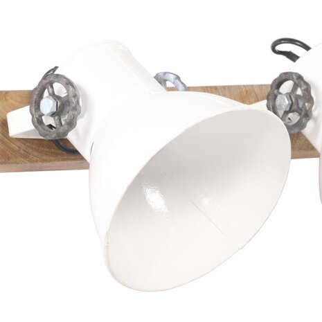 Wandlamp industrieel E27 65x25 cm wit 4
