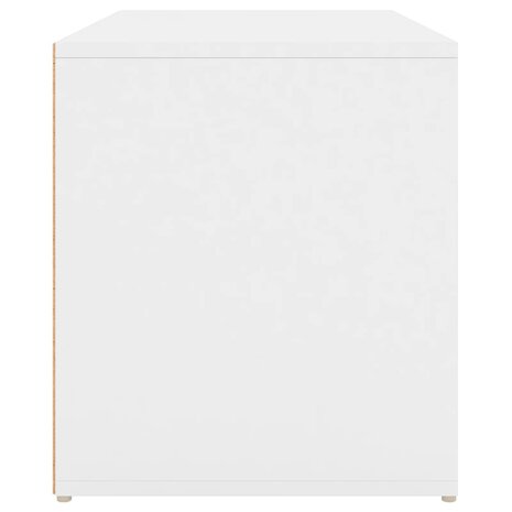 Halbankje 80x40x45 cm bewerkt hout wit 7
