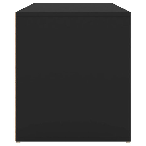 Halbankje 80x40x45 cm bewerkt hout zwart 7