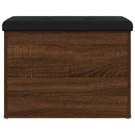 Opbergbankje 62x42x45 cm bewerkt hout bruin eikenkleur 5