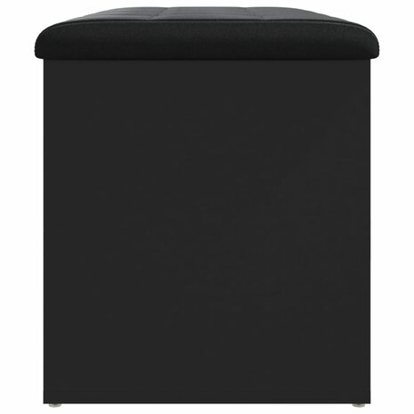 Opbergbankje 82x42x45 cm bewerkt hout zwart 6
