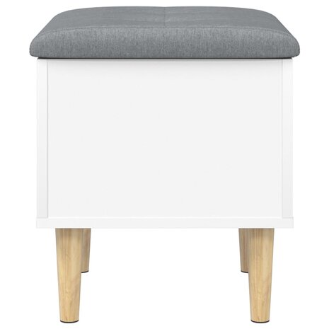 Opbergbankje 42x42x46 cm bewerkt hout wit 6