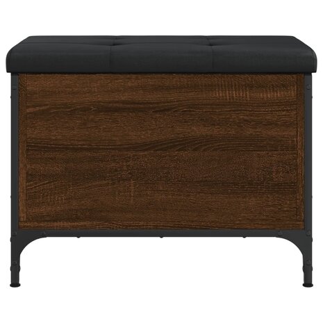 Opbergbankje 62x42x45 cm bewerkt hout bruin eikenkleur 4