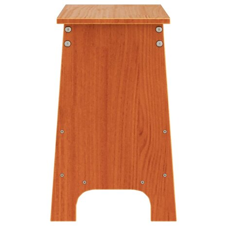 Halbankje 60x28x45 cm massief grenenhout wasbruin 5