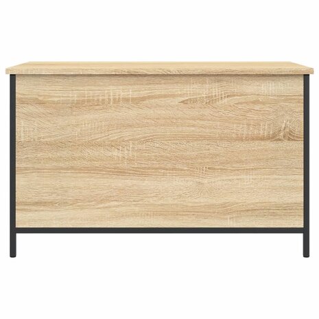 Opbergbankje 80x42,5x50 cm bewerkt hout sonoma eikenkleurig 7