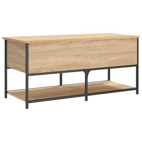 Opbergbankje 100x42,5x47 cm bewerkt hout sonoma eikenkleurig 9