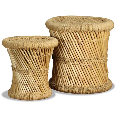 Krukken 2 st bamboe en jute 1