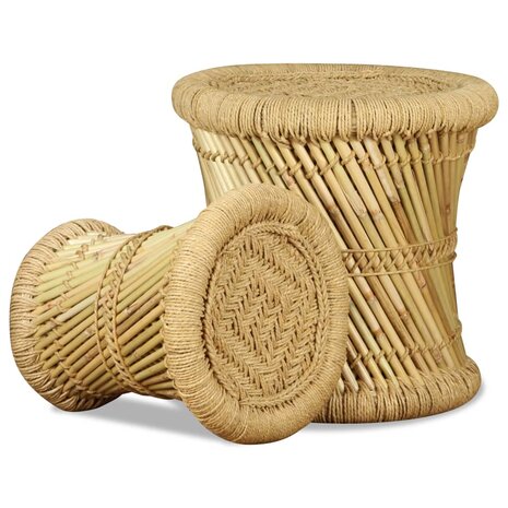 Krukken 2 st bamboe en jute 7