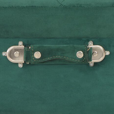 Opbergkruk 40 cm fluweel groen 7