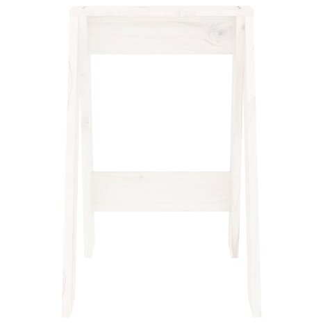 Krukken 2 st 40x40x60 cm massief grenenhout wit 6
