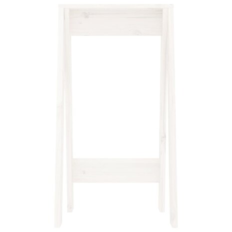 Krukken 2 st 40x40x75 cm massief grenenhout wit 5