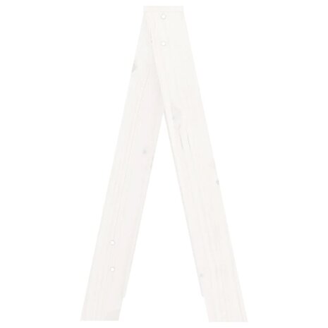 Krukken 2 st 40x40x75 cm massief grenenhout wit 6