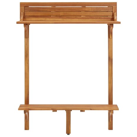 Balkonbartafel 90x37x122,5 cm massief acaciahout 3