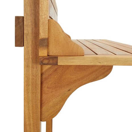 Balkonbartafel 90x37x122,5 cm massief acaciahout 6