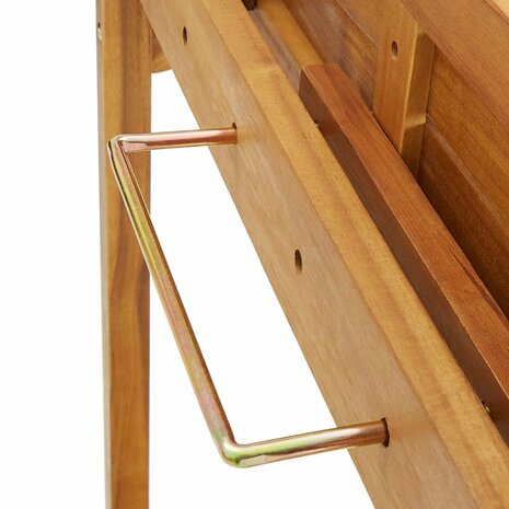 Balkonbartafel 90x37x122,5 cm massief acaciahout 7