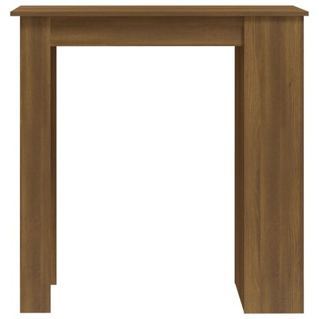 Bartafel met opbergrek 102x50x103,5 cm bewerkt hout bruin eiken 5