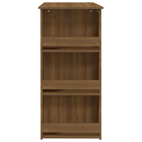 Bartafel met opbergrek 102x50x103,5 cm bewerkt hout bruin eiken 6
