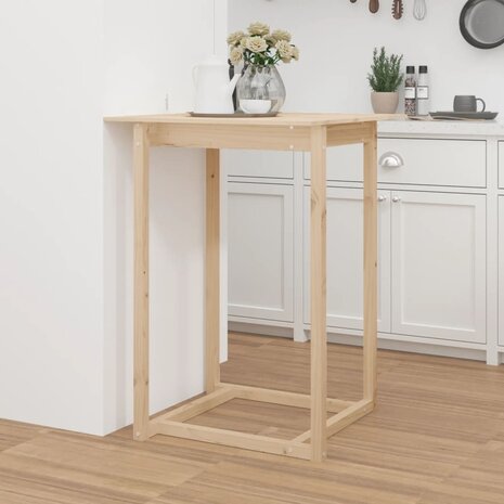 Bartafel 80x80x110 cm massief grenenhout 1
