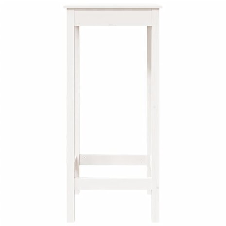 Bartafel 50x50x110 cm massief grenenhout wit 5