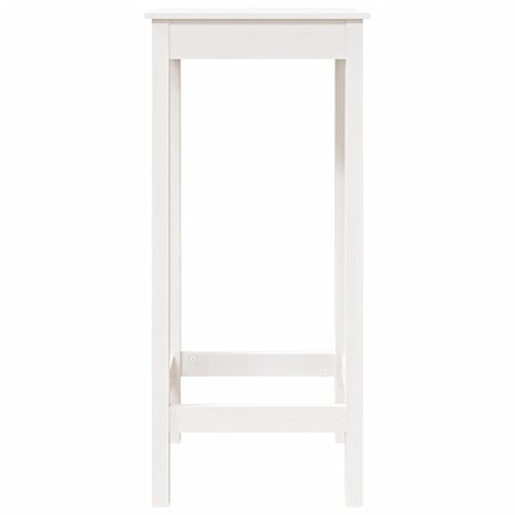 Bartafel 50x50x110 cm massief grenenhout wit 6