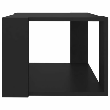 Salontafel 40x40x30 cm bewerkt hout zwart 4