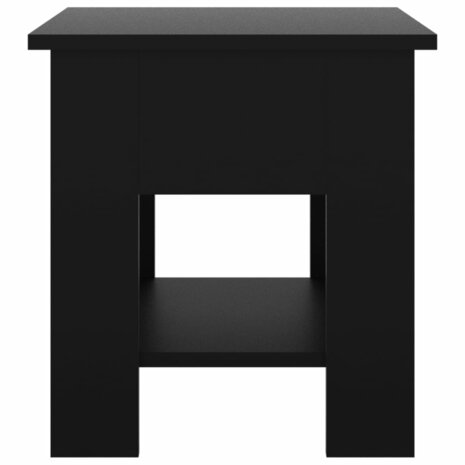 Salontafel 40x40x42 cm bewerkt hout zwart 5