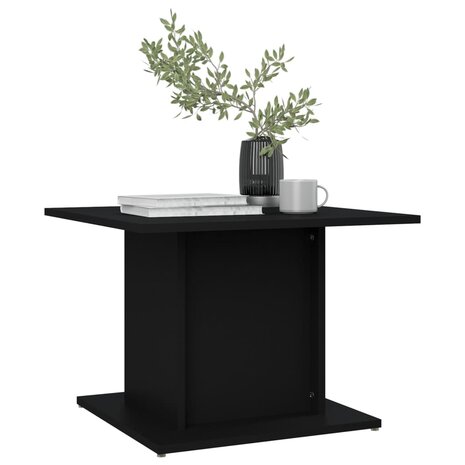 Salontafel 55,5x55,5x40 cm bewerkt hout zwart 3