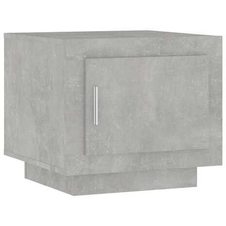 Salontafel 51x50x45 cm bewerkt hout betongrijs 2