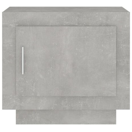 Salontafel 51x50x45 cm bewerkt hout betongrijs 3