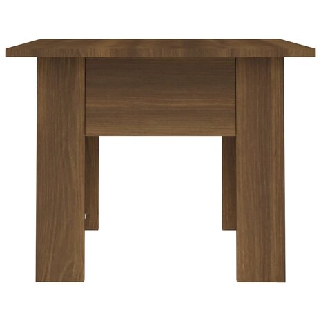 Salontafel 55x55x42 cm spaanplaat bruin eikenkleur 5