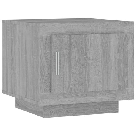 Salontafel 51x50x45 cm bewerkt hout grijs sonoma eikenkleurig 2