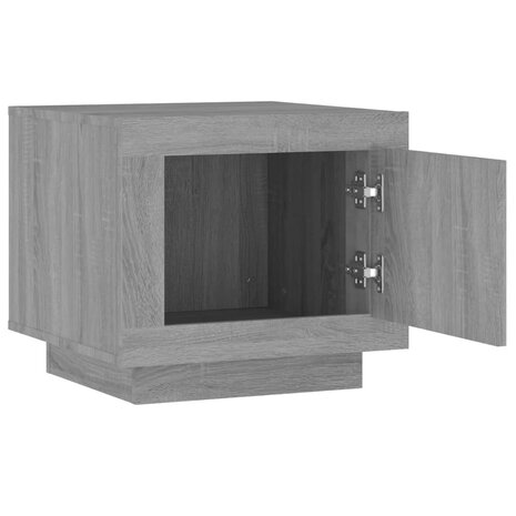 Salontafel 51x50x45 cm bewerkt hout grijs sonoma eikenkleurig 5