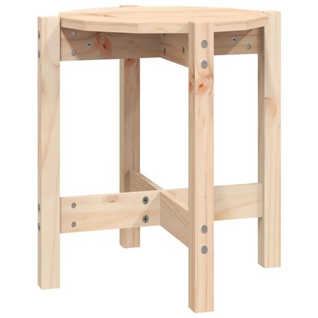 Salontafel Ø 42,5x45 cm massief grenenhout 2
