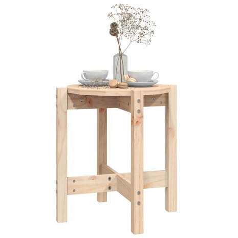Salontafel Ø 42,5x45 cm massief grenenhout 4