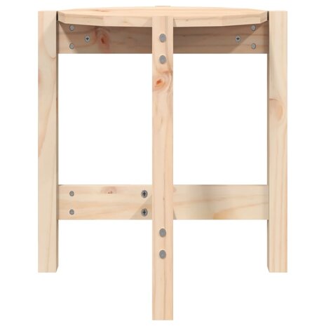 Salontafel Ø 42,5x45 cm massief grenenhout 5