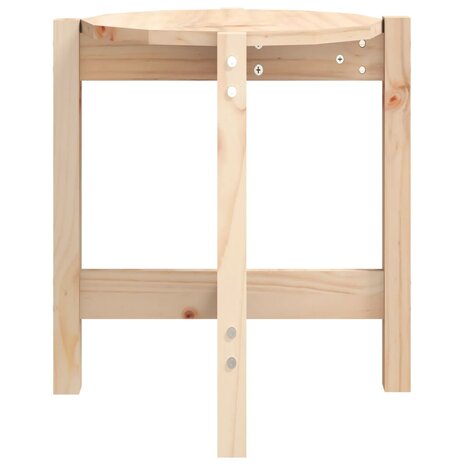 Salontafel Ø 42,5x45 cm massief grenenhout 6