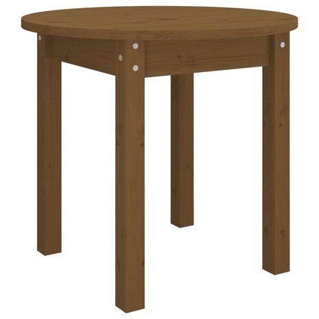 Salontafel Ø 45x40 cm massief grenenhout honingbruin 2