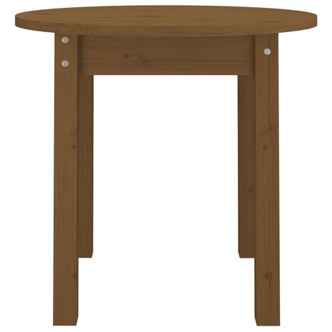 Salontafel Ø 45x40 cm massief grenenhout honingbruin 5