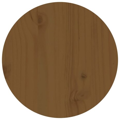Salontafel Ø 35x35 cm massief grenenhout honingbruin 6